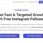 mr. insta landing page screenshot